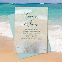 Sable Dollars Plage Scène Mariage Cérémonie