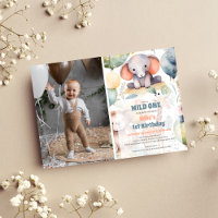 Safari Animaux sauvages Un 1er anniversaire