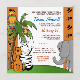 Invitation Safari doux de LGC |