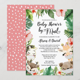 Invitation Safari Friends Baby shower neutre par le genre par