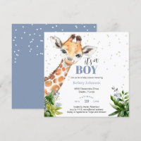 Safari Jungle de Giraffe Bleue C'est un Baby showe
