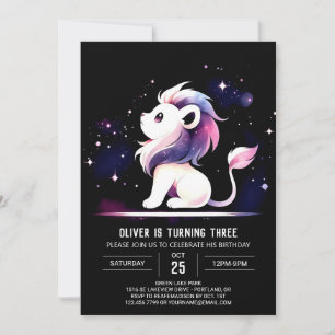 Invitation Safari Petit Lion Anniversaire