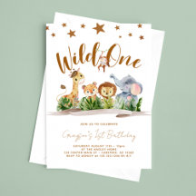 Safari Wild One 1er anniversaire