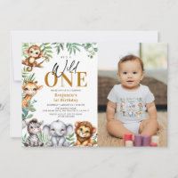Safari Wild One Jungle Animaux 1er Anniversaire Ph