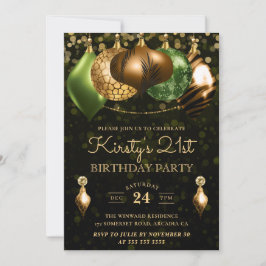 Invitation Safari Wild Poster de animal Baubles 21e anniversa