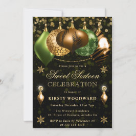 Invitation Safari Wildlife Baubles Sweet sixteen