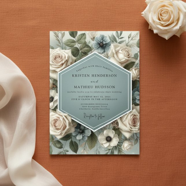 Invitation Sage Bloom Romance Wedding (Créateur téléchargé)
