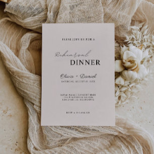 Invitation Sage Boho Mariage Dîner de répétition Nuit des sig