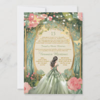 Sage Green Forest Princesse Florale Espagnol 15 Añ