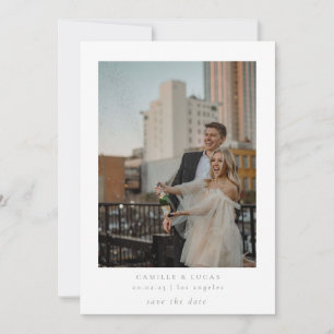 Invitation Sage Green Minimalist Elegant Photo Enregistrer la