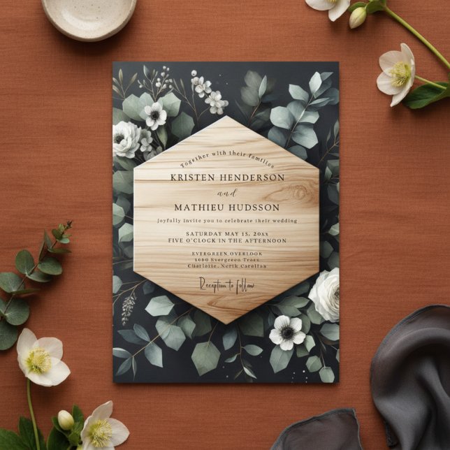 Invitation Sage Woodland Bloom Wedding (Créateur téléchargé)