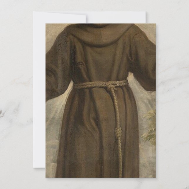 Invitation Saint François d'Assise (Devant)