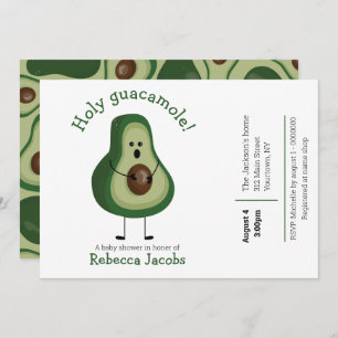 Invitation Saint guacamole !Invitation Baby shower