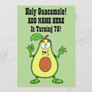 Invitation Saint-Guacamole, Quelqu'Un Fait 75 Avocado
