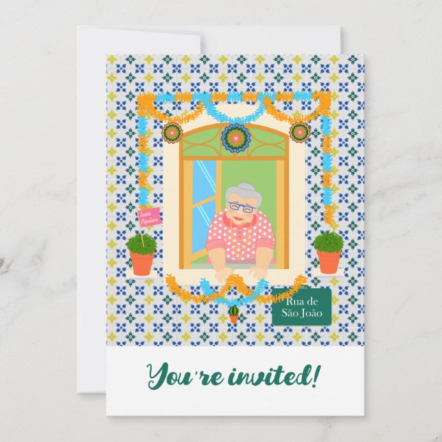 Invitation Saint John Portugais Festa Voisin (Devant)