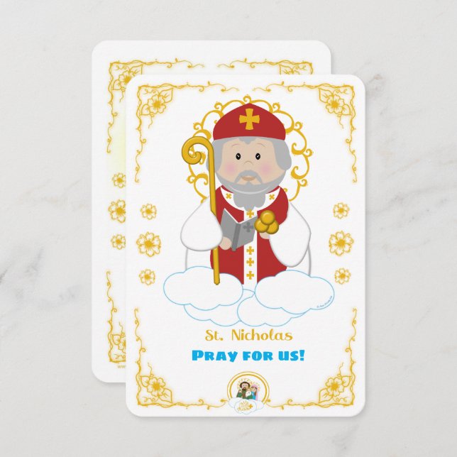 Invitation Saint-Nicolas (Devant / Derrière)