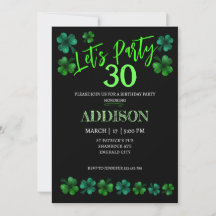 Saint Patrick Day Anniversaire Faisons la fête sha