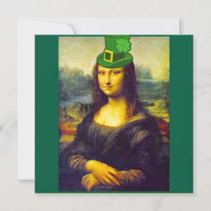 Invitation Saint Patrick's Day Mona Lisa