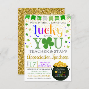 Invitation Saint-Patricks Day Thématique Appréciation de l'en