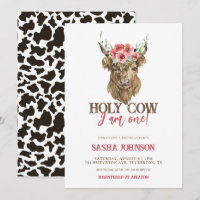 Saint Vache Je suis une fille florale Anniversaire