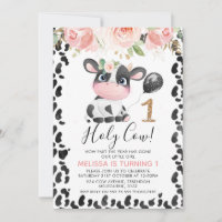 Saint Vache rose or floral un 1er anniversaire