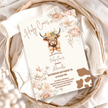 Saint-Vache Végétation Highland Vache Baby shower