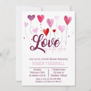 Invitation Saint-Valentin, Amour, Fête de Mariage