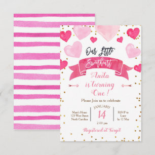 Invitation Saint-Valentin Anniversaire Notre Petit Chéri