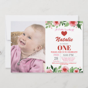 Invitation Saint Valentin Anniversaire Notre Petite Amoureuse