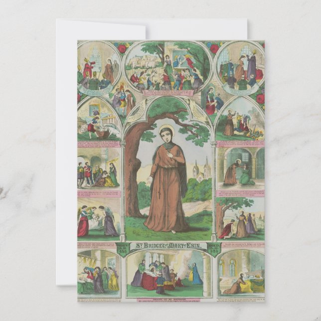 Invitation Sainte Brigitte d'Irlande (Devant)