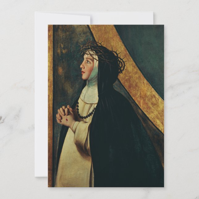 Invitation Sainte Catherine de Sienne par Juan Bautista Maino (Devant)