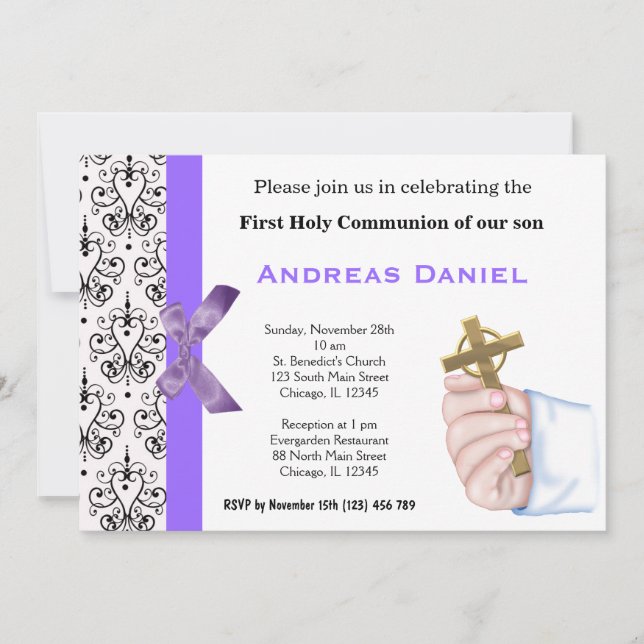 Invitation Sainte Communion (Devant)