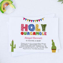 Sainte Guacamole Fiesta Baby shower Kawaii Avocado