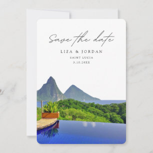Invitation Sainte-Lucie Enregistrer la date Mariage Pittoresq