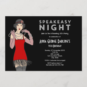 Invitation Saison 20 du Speakeasy Night Party