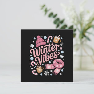 Invitation Saison d'ambiance hivernale Météo froide Bonjour l