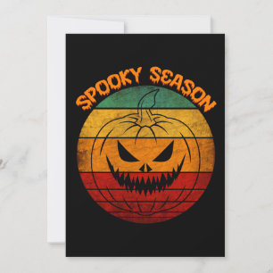 Invitation Saison épouvantable vintage