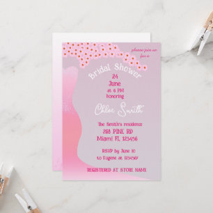 Invitation Sakura Florals Robe Mariage rose Fête des mariées