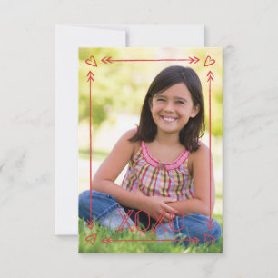 Invitation Salle de classe avec cadre de flèche Valentine - C