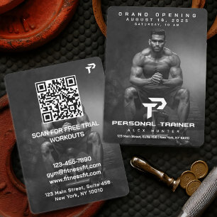 Invitation Salle De Fitness De L'Entraîneur Personnel Personn