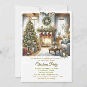 Invitation Salon et sapin de Noël  Fête  