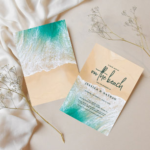 Invitation Salty Kisses I Turquoise I The Sandy Beach Wedding