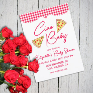 Invitation Salut Bébé Fête de Naissance Italienne