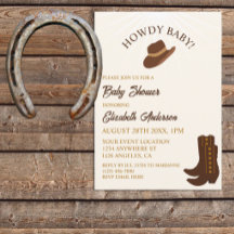Salut Bébé ! Shower de bébé western Cowboy