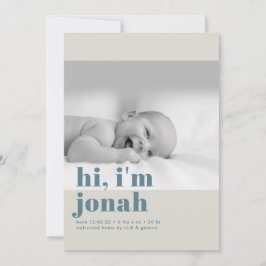 Invitation salut, je suis bébé