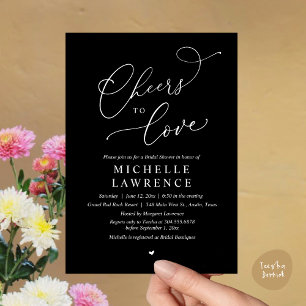 Invitation Salutations d'amour, Fête des mariées romantique