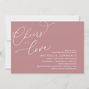 Invitation Salutations d'amour, Fête des mariées romantique