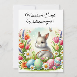Invitation Salutations de Pâques en Pologne Wesolych Swiat