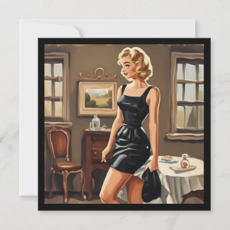 Invitation Salutations LBD : Élégance simple pour chaque occa