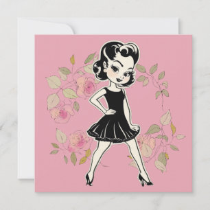 Invitation Salutations LBD Élégantes : Simply Divine